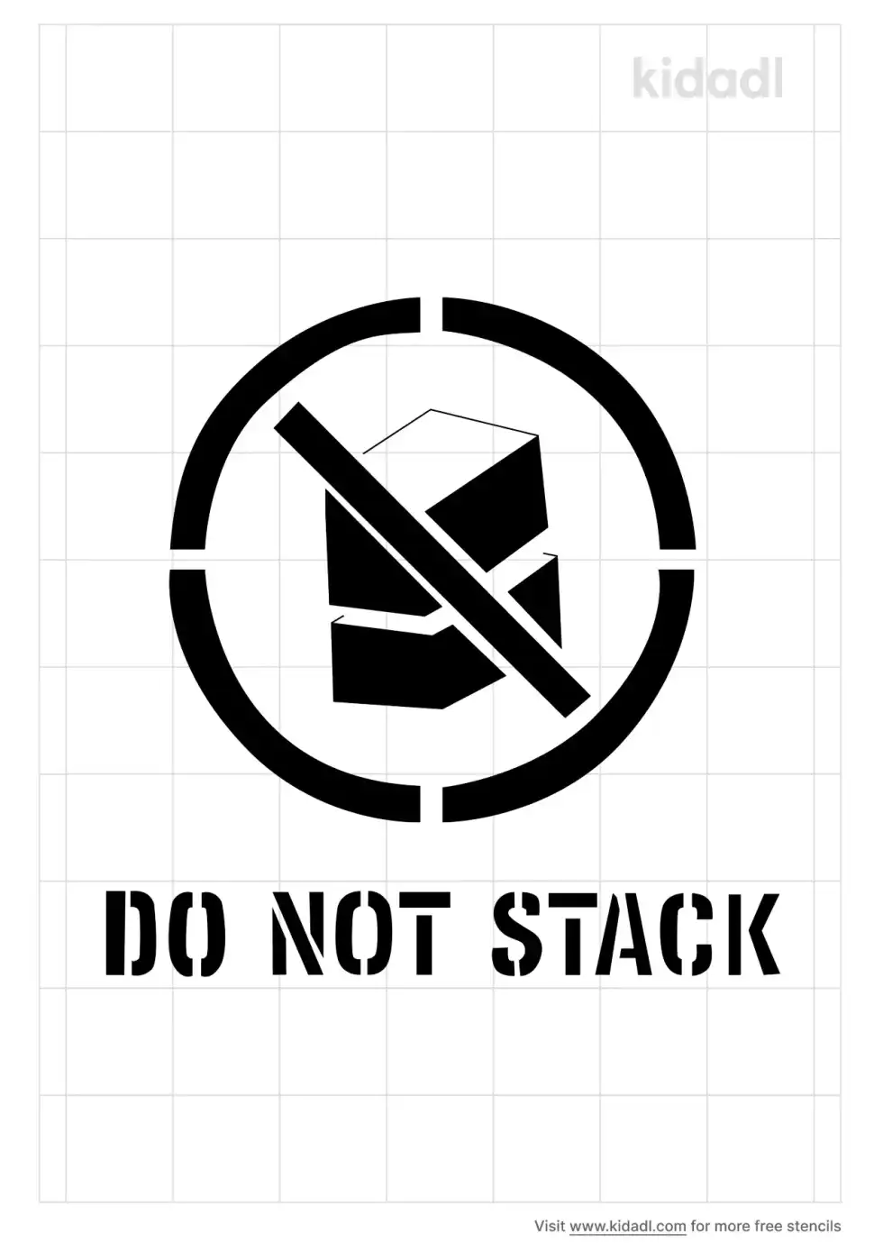 Don't Stack Stencil