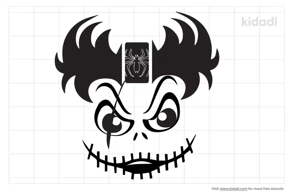 Halloween King Stencil