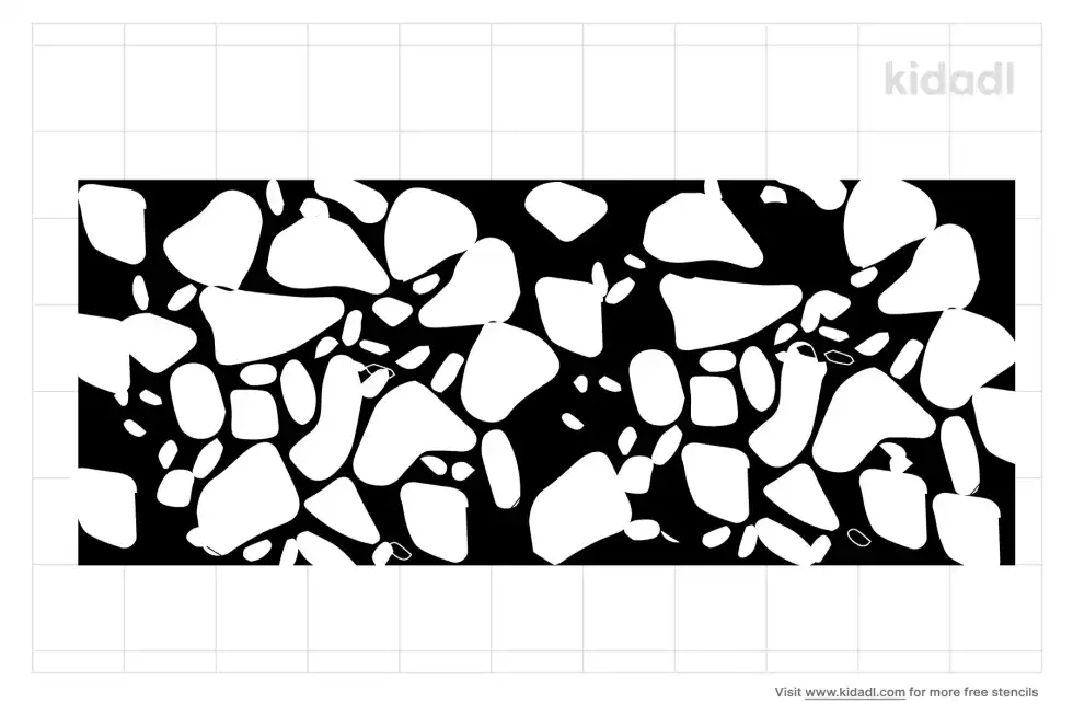Riverstone Concrete Stencil