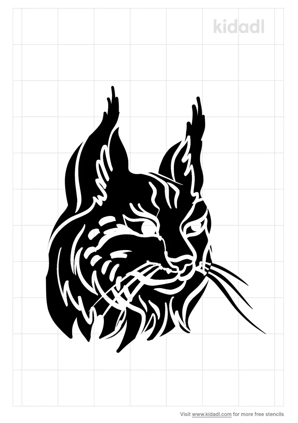 European Lynx Stencil