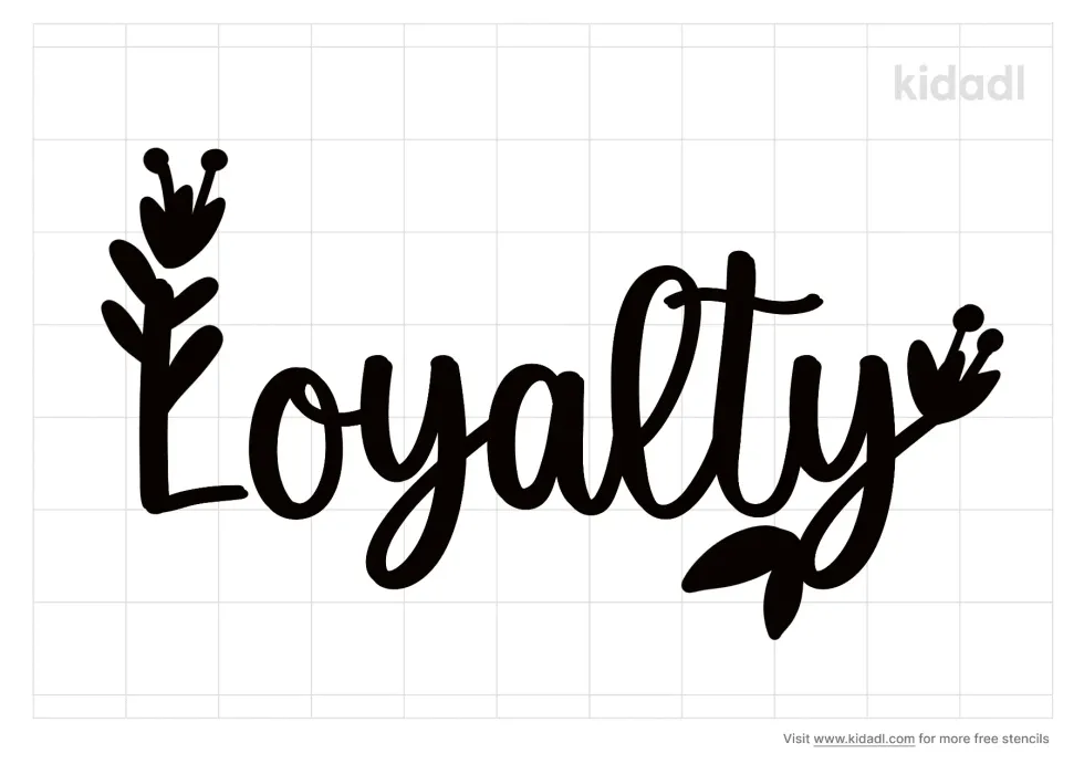Loyalty Symbol Stencil