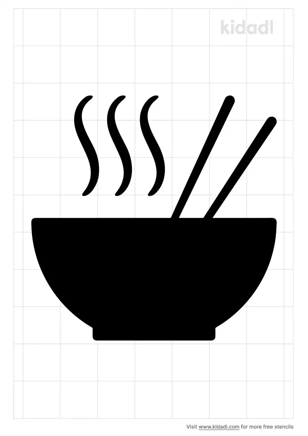 Pho Bowl Stencil