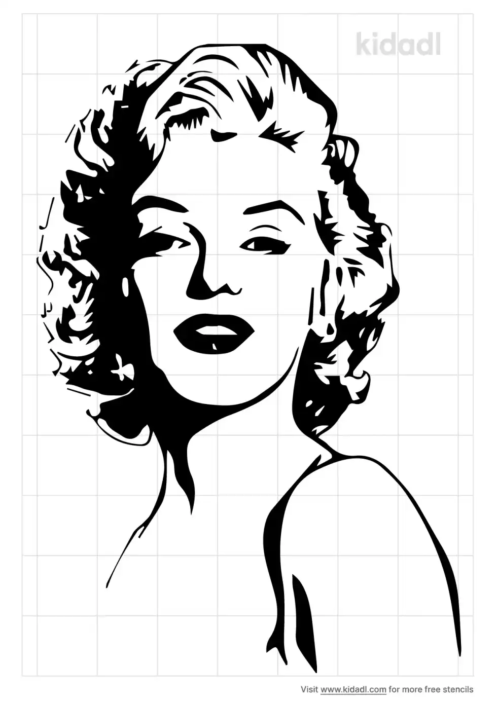 Marilyn Monroe Stencil