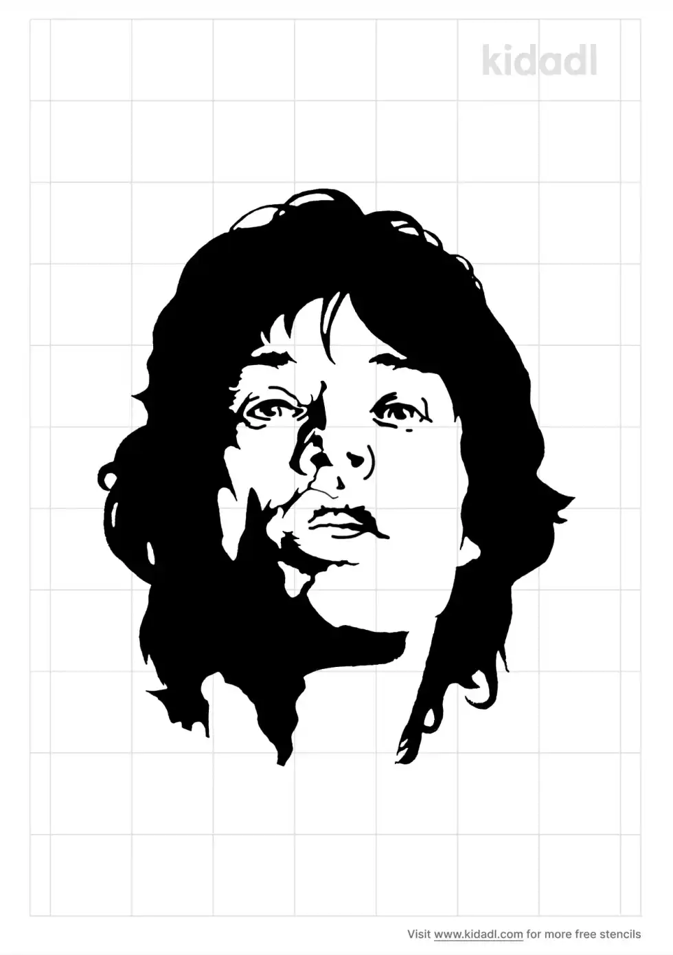 Mick Jagger Stencil
