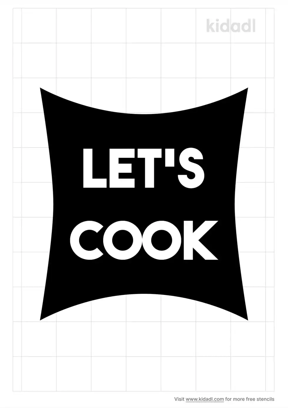 Let's Cook Stencil