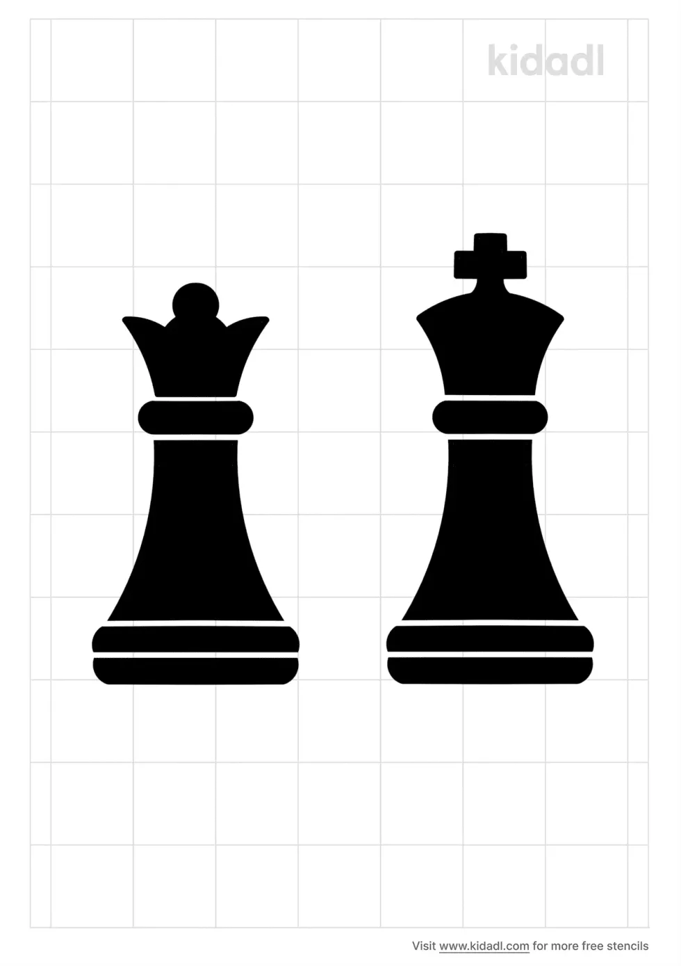 Chess Piece Stencil