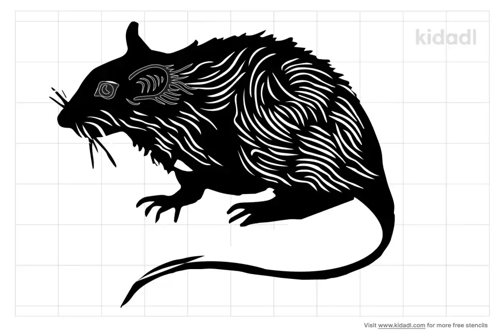 Rat Hugs Stencil