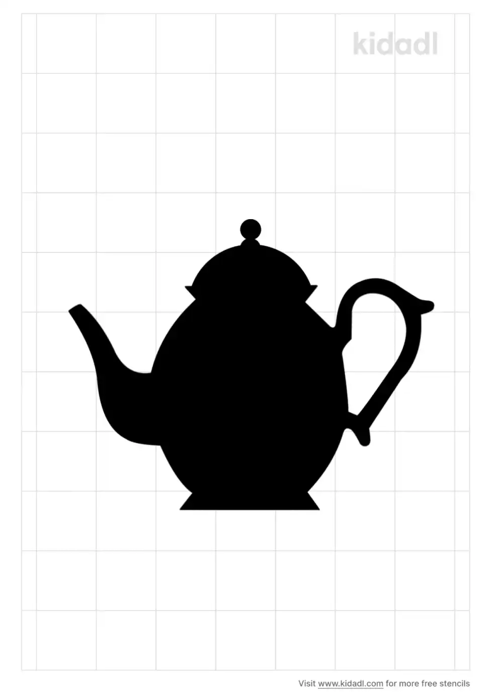 Tea Kettle Stencil
