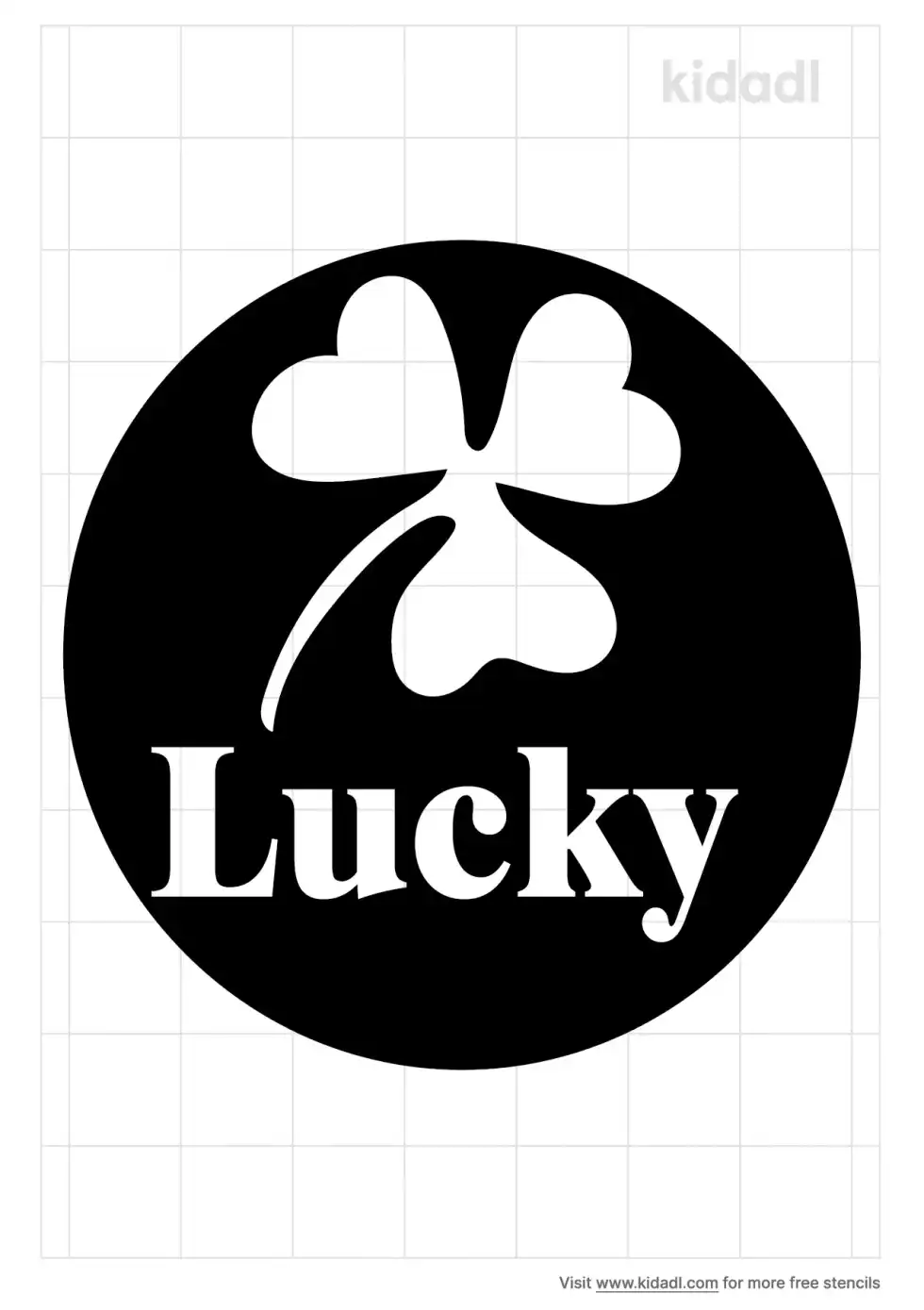 Lucky Words Stencil