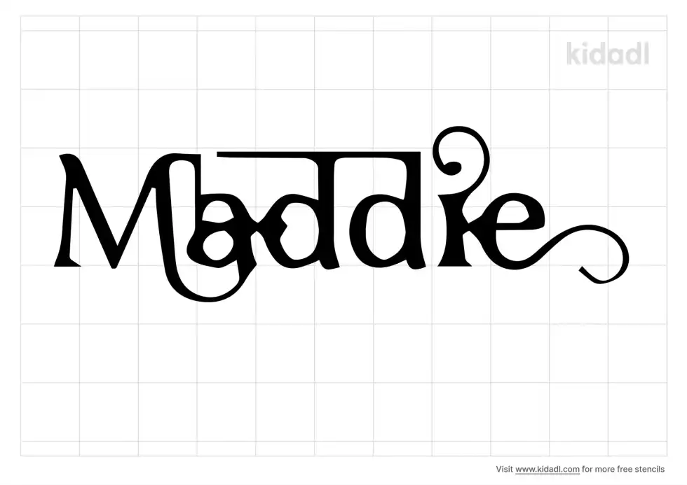 Name Maddie Stencil
