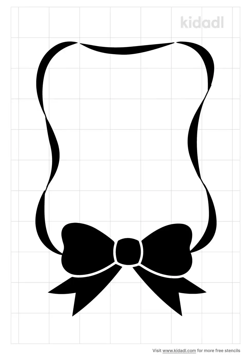 Ribbon Border Stencil