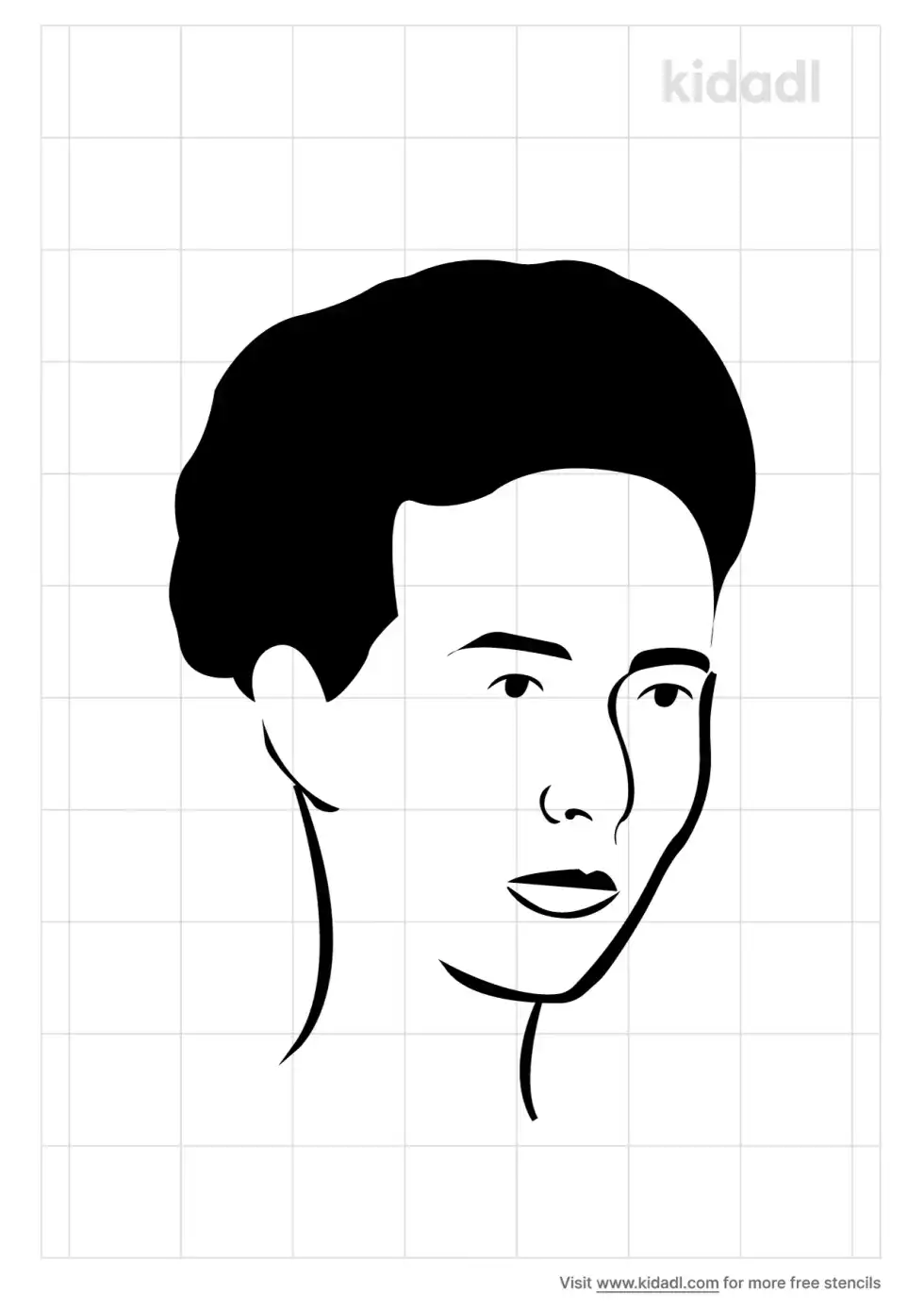 Simone Beauvoir Stencil