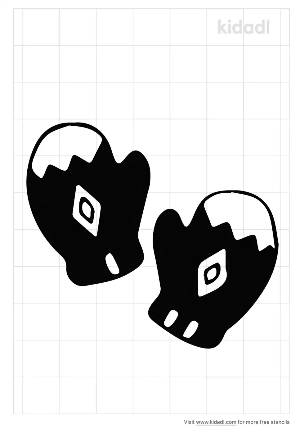 Mitten Stencil