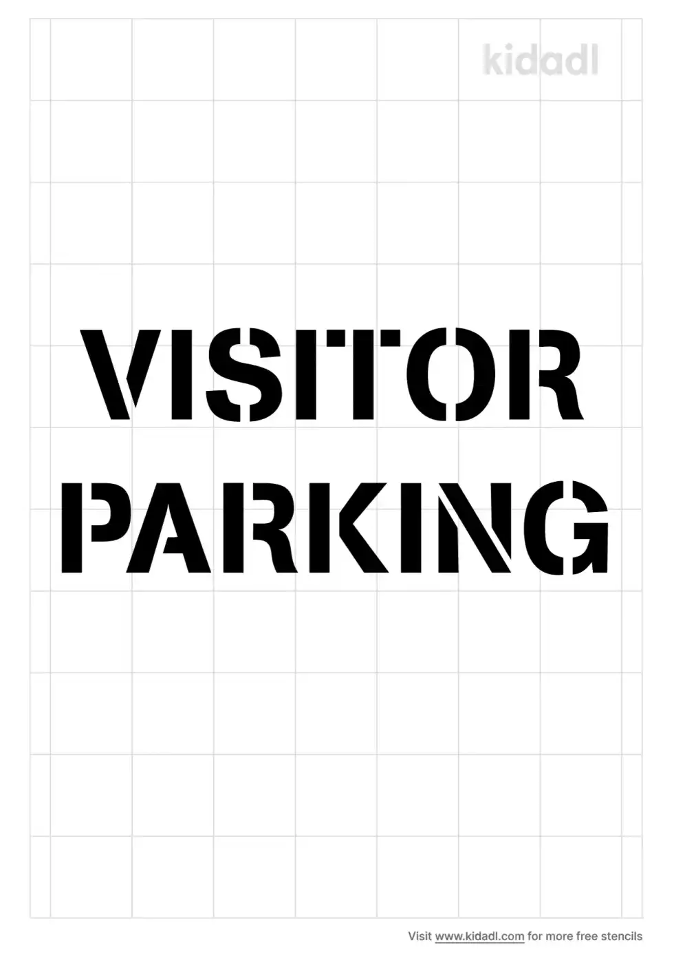 Visitor Parking Stencil