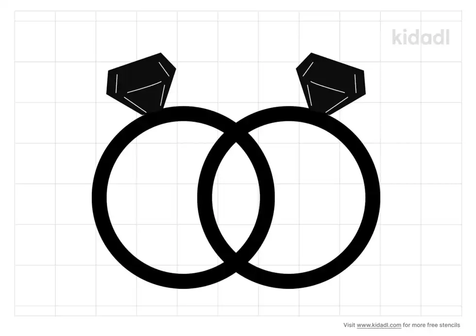 Engagement Rings Stencil
