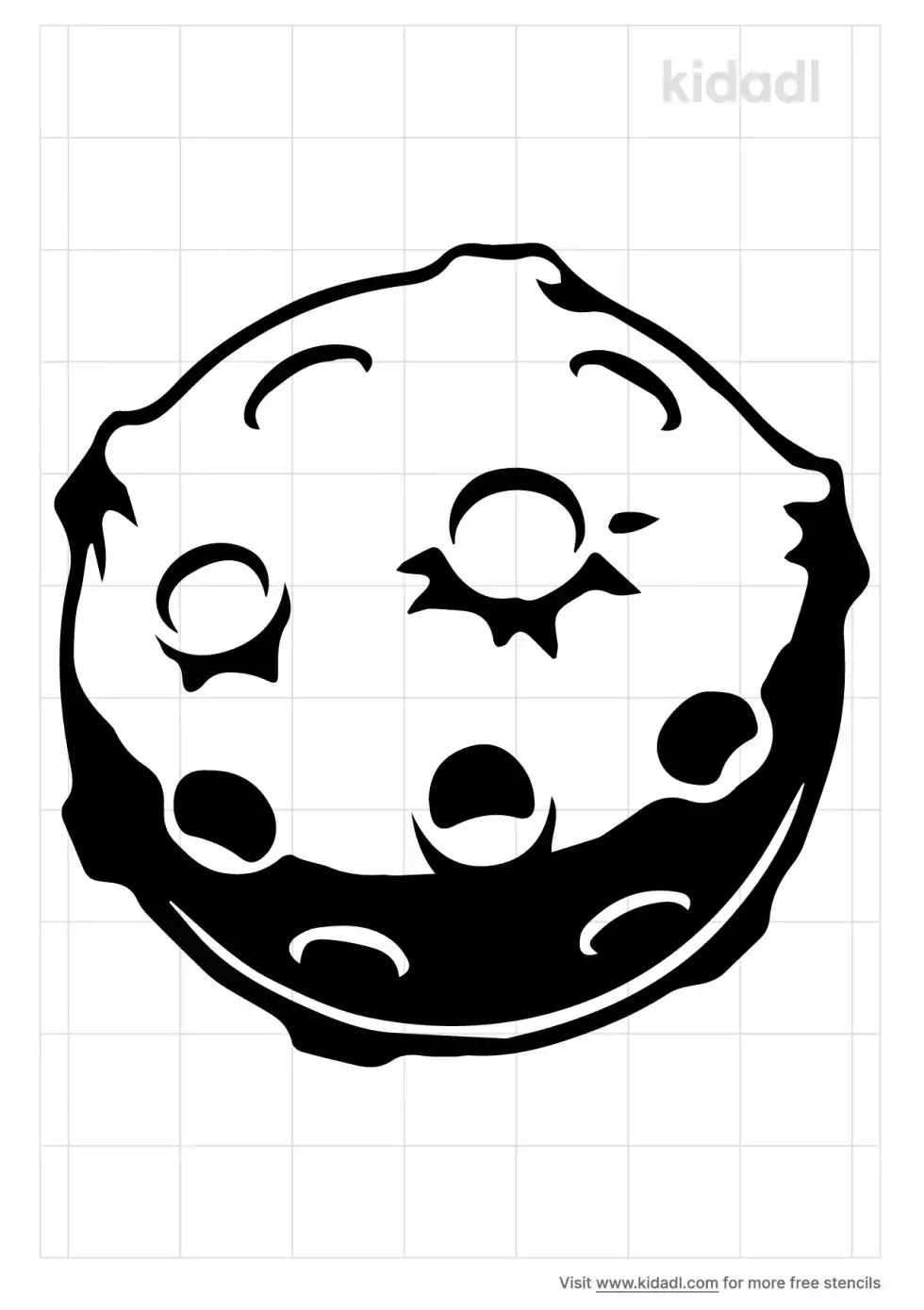 Moon Crater Stencil