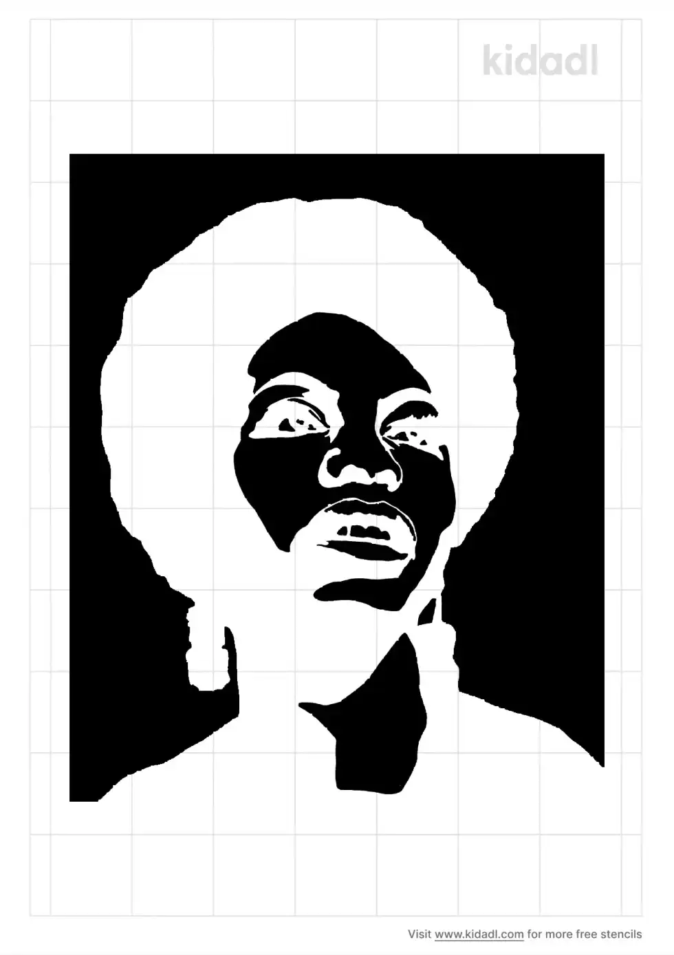 Nina Simone Stencil