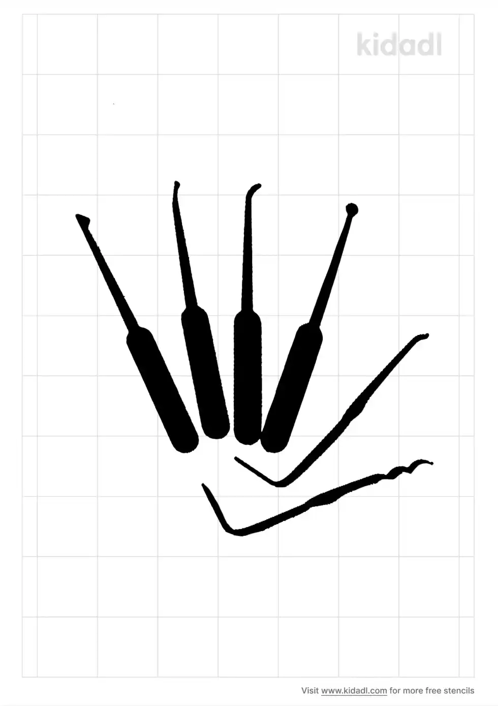 Picking Tools Stencil