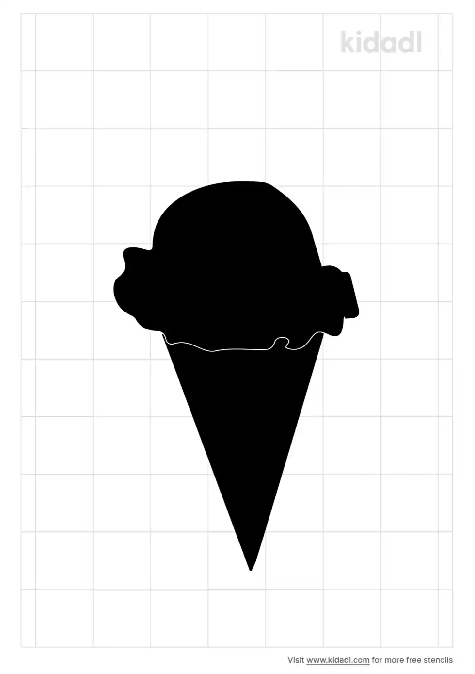 Snow Cone Stencil