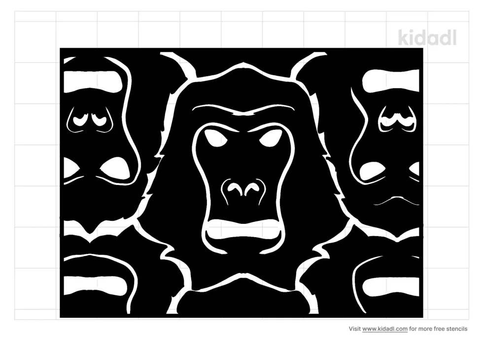 Gorilla Tesselation Stencil