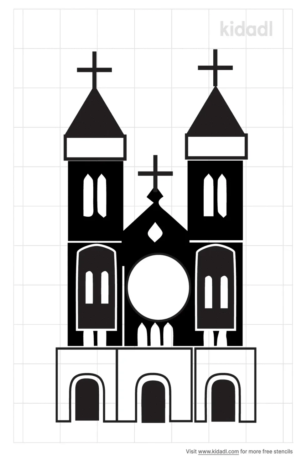 Notre Dame Stencil