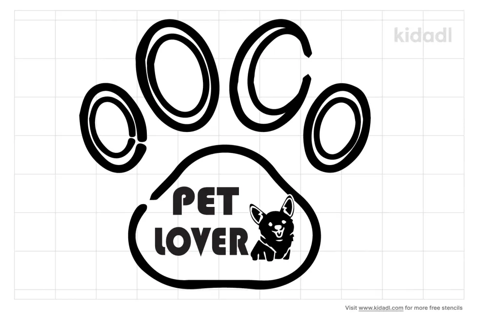 Pet Lover Stencil