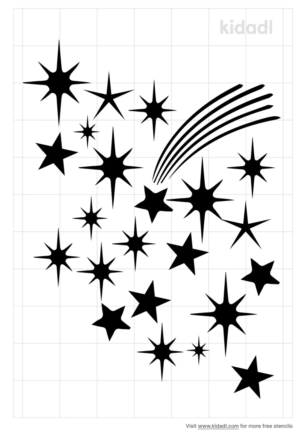 Nebula Star Stencil