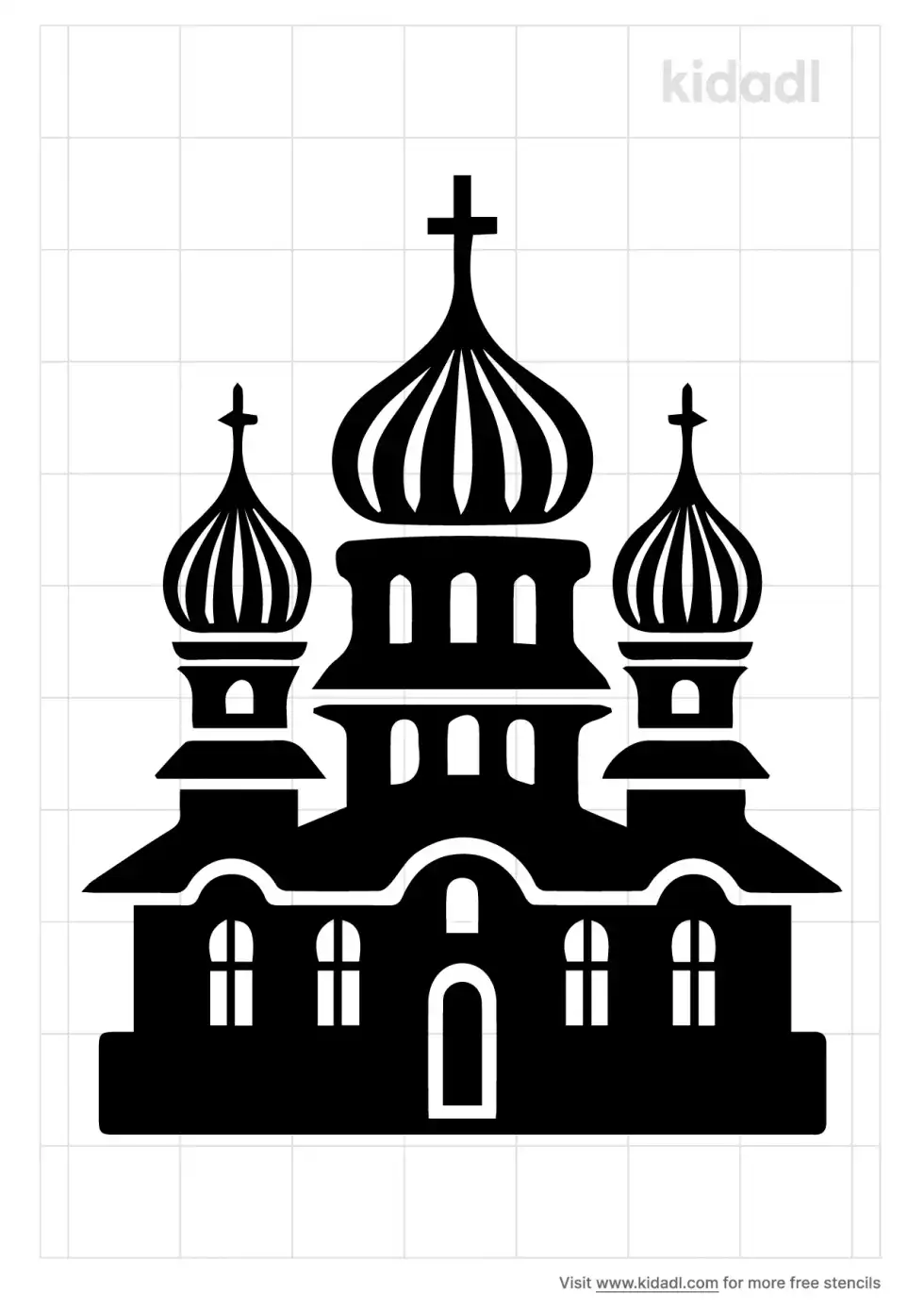Onion Dome Stencil