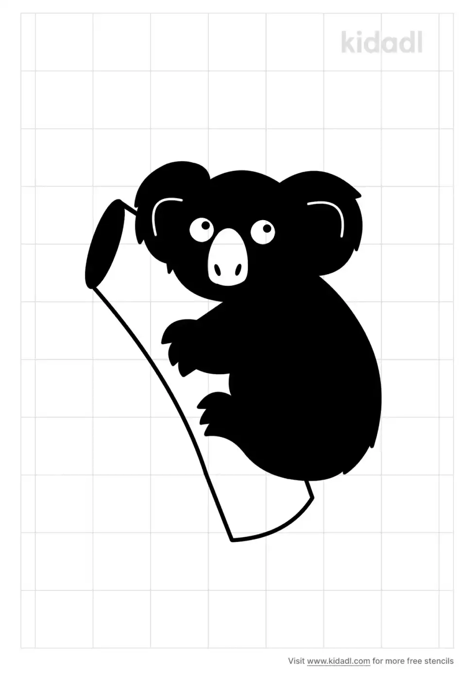 Cute Koala Stencil