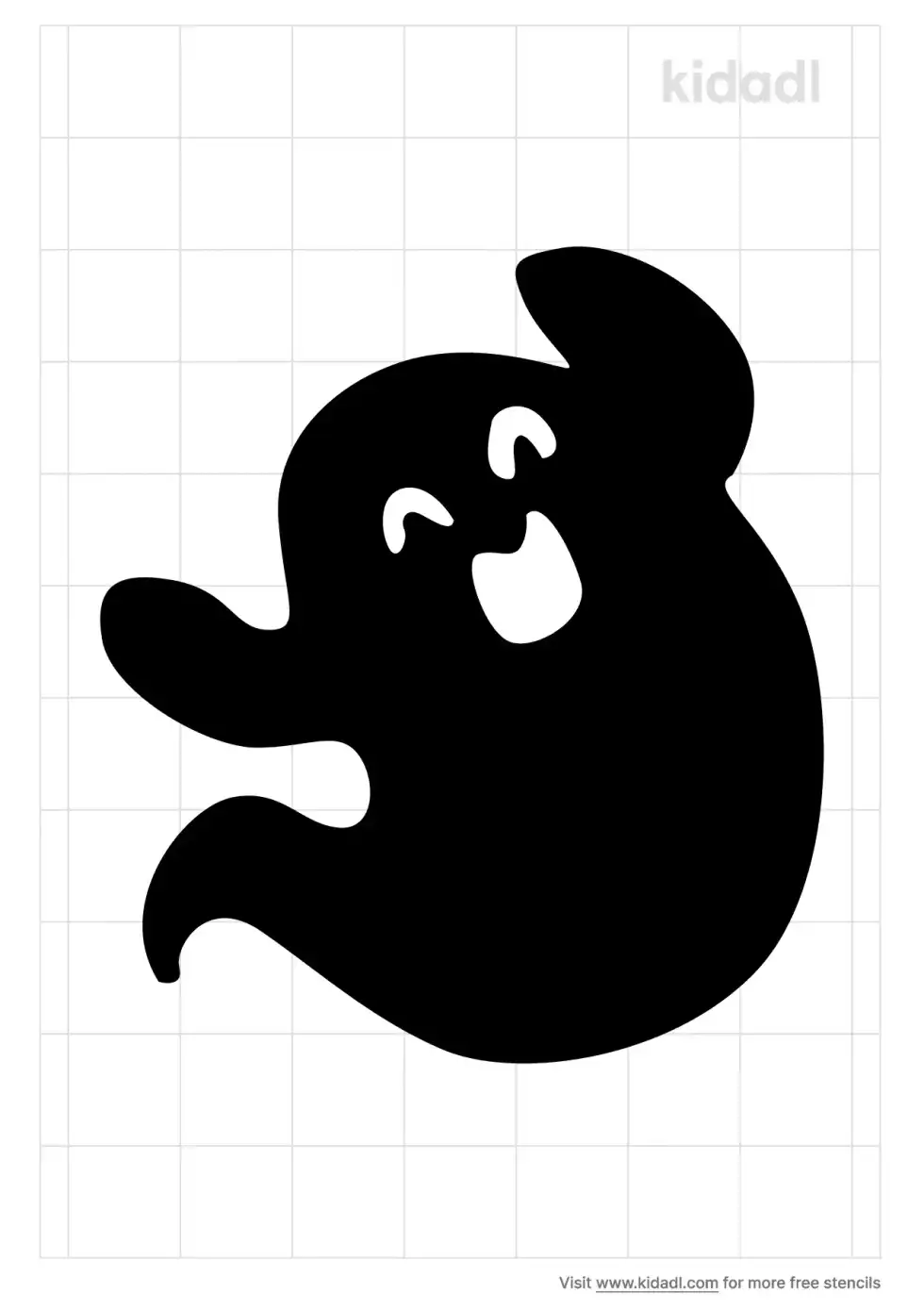 Cute Ghost Stencil