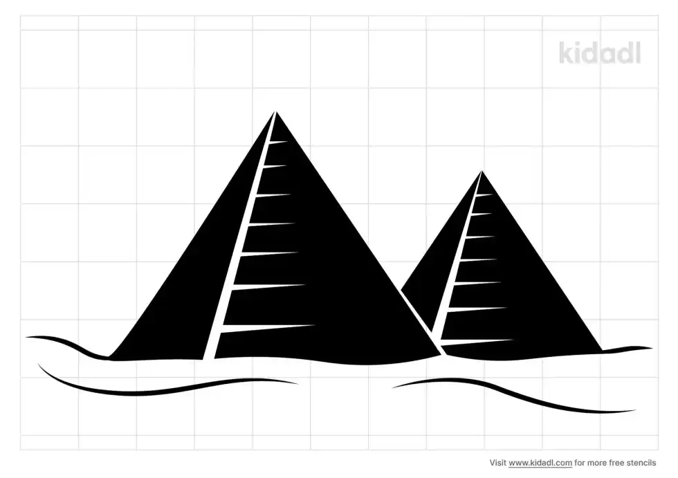 Egypt Pyramid Stencil