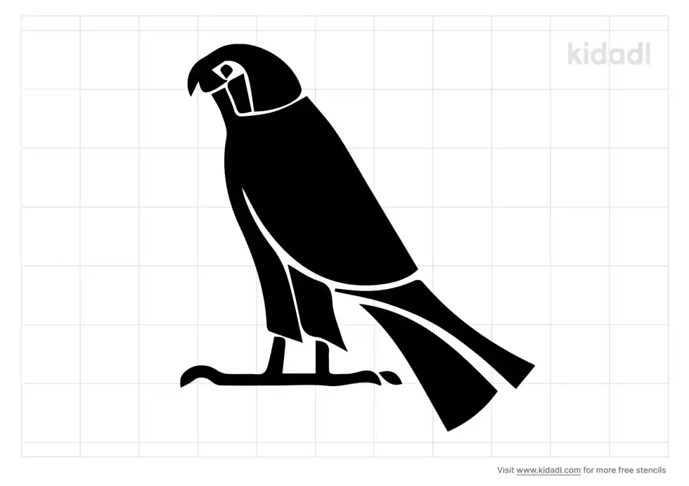 Egypt Falcon Head Stencil