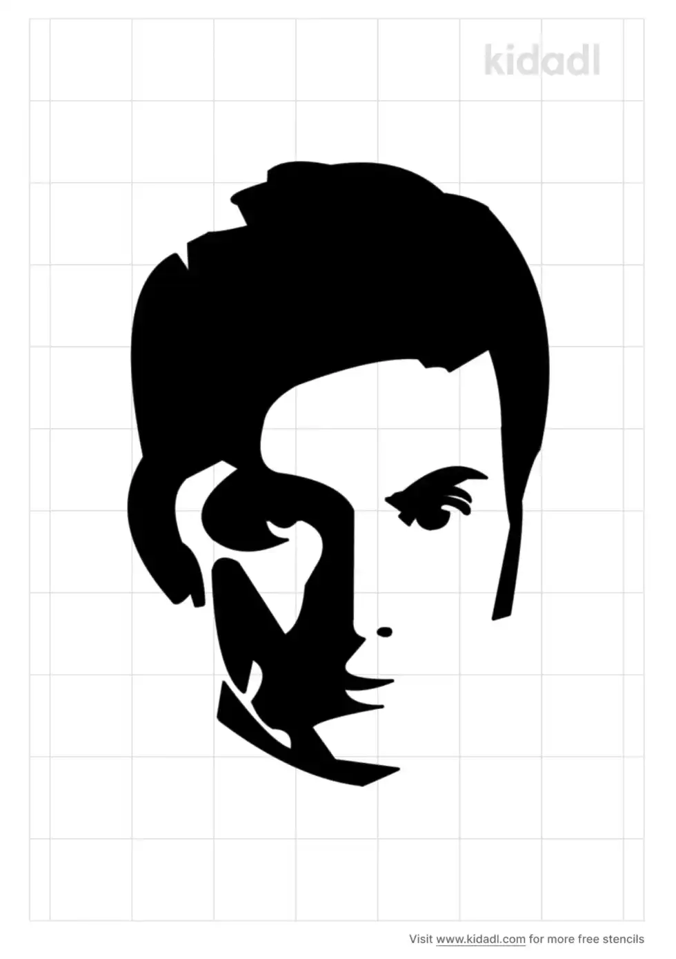 David Tennant Minimalist Stencil