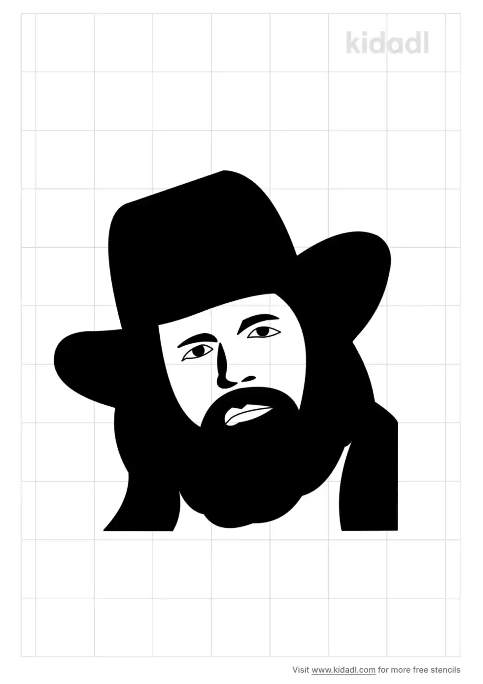 David Allen Coe Stencil