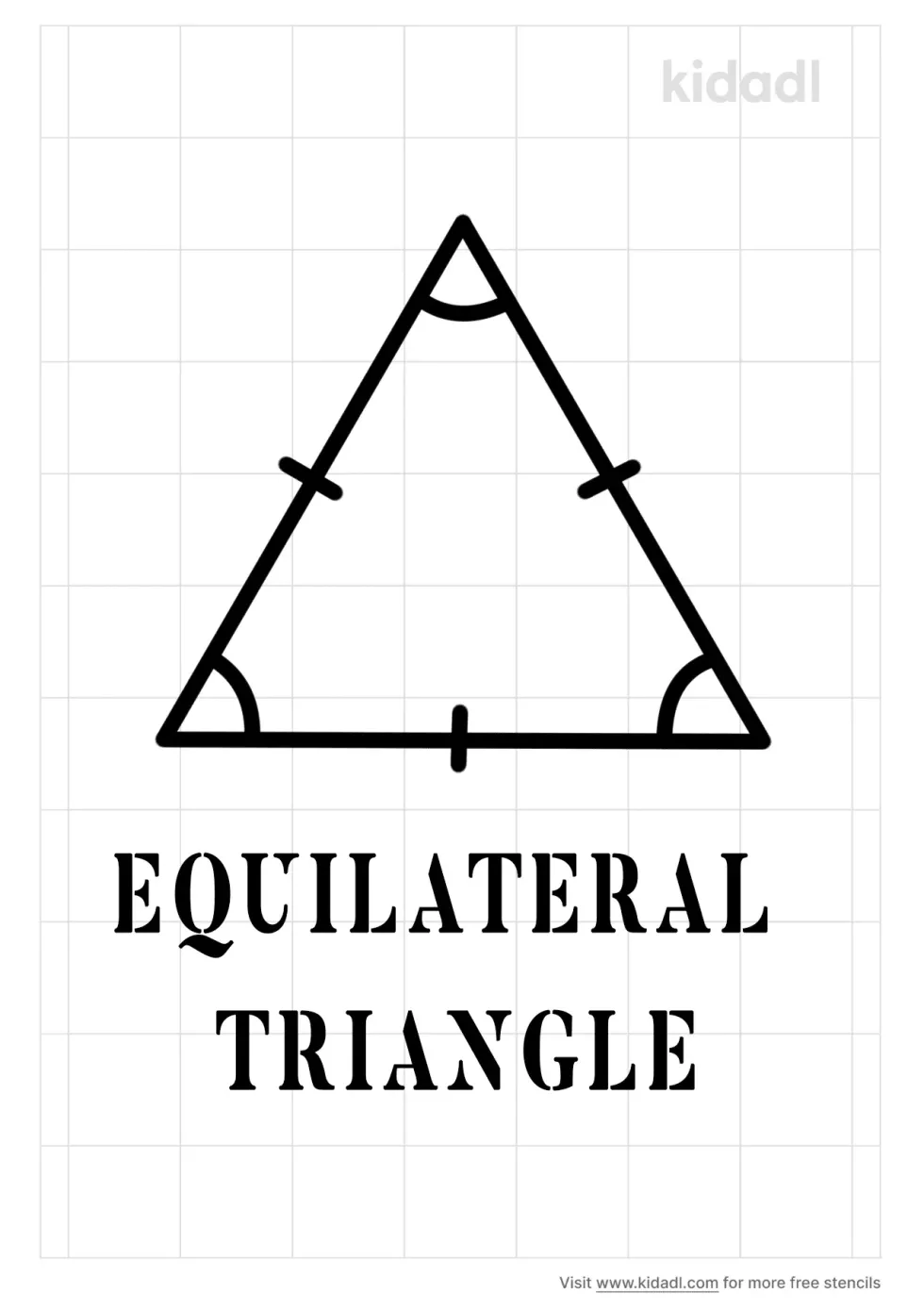 Equilateral Triangle Stencil
