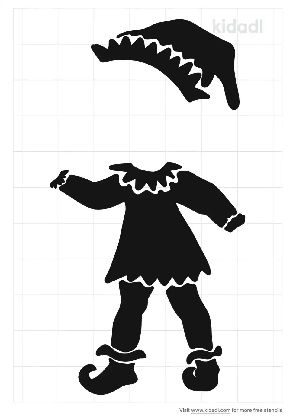 Elf Outfit Stencil
