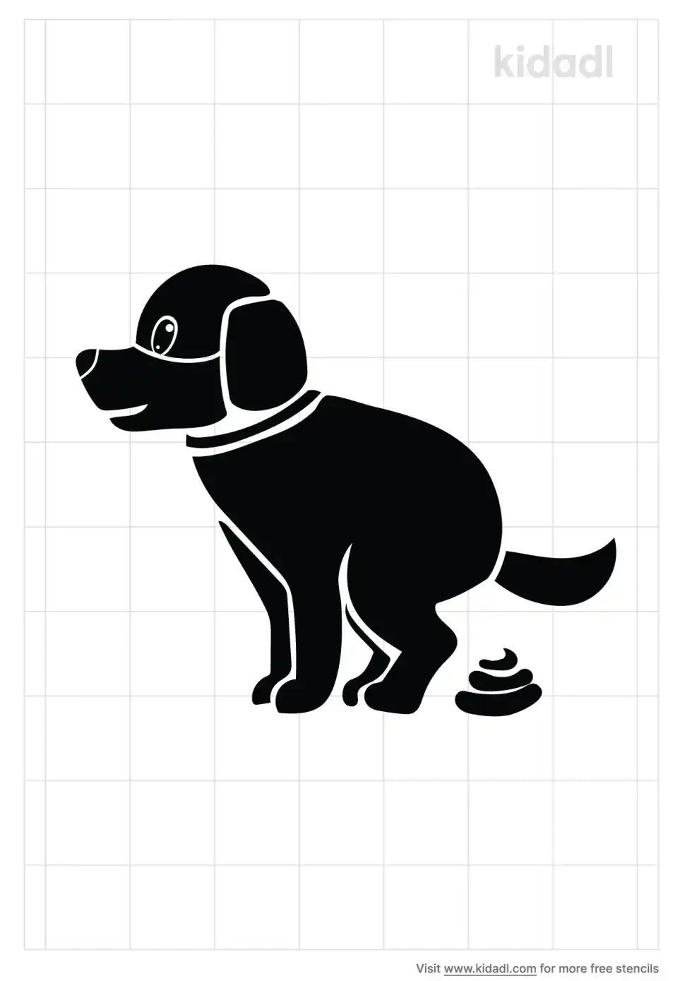 Dog Poop Stencil