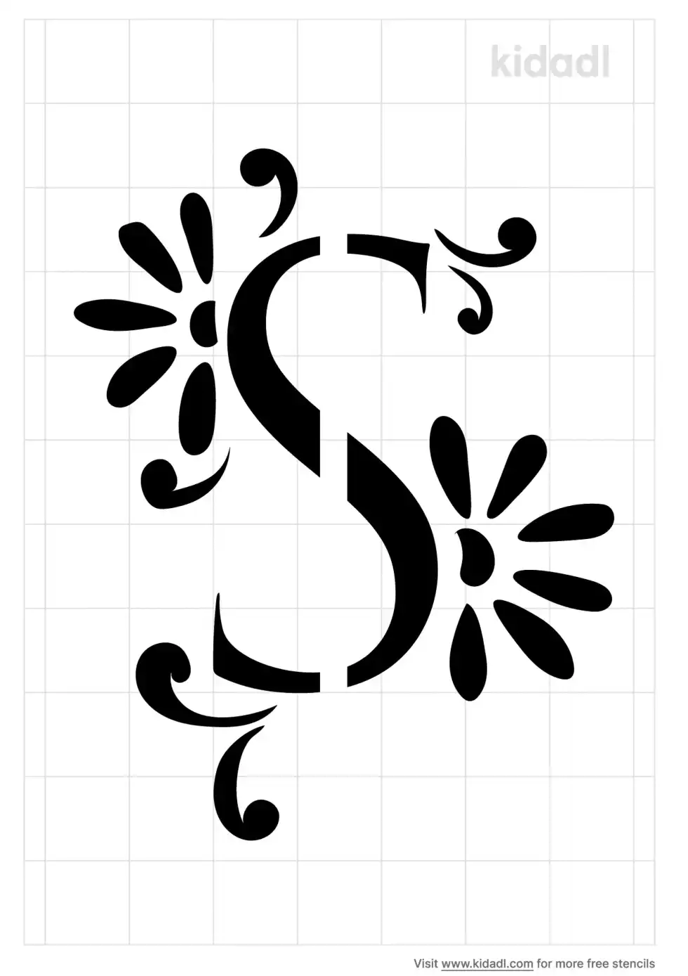 Decorative S Stencil