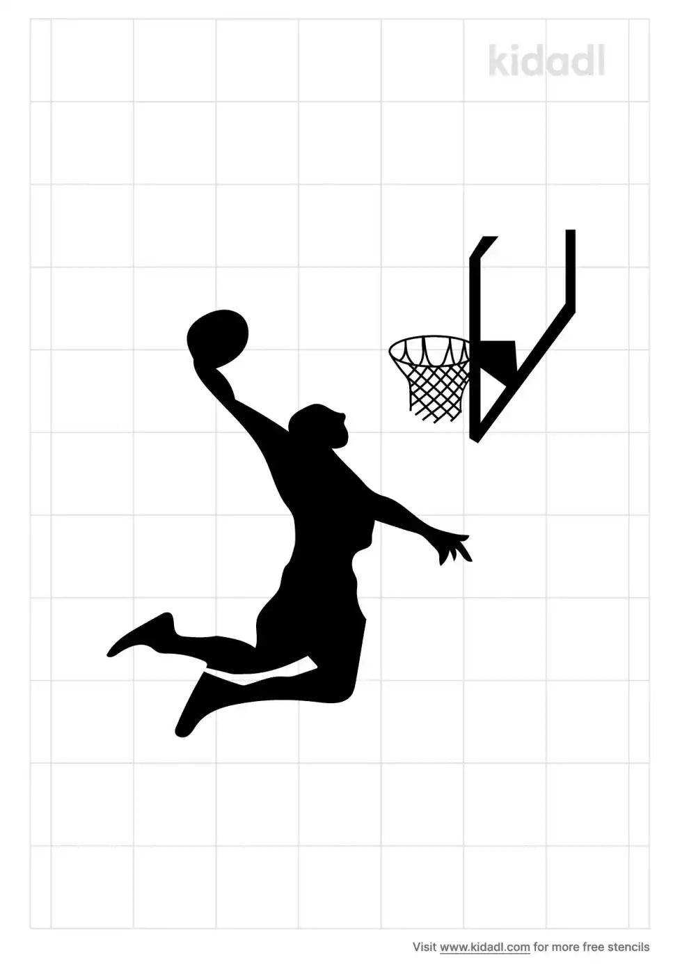 Curry Shooting Stencil