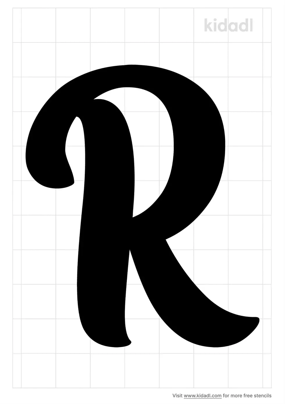 Curlicue Letter R