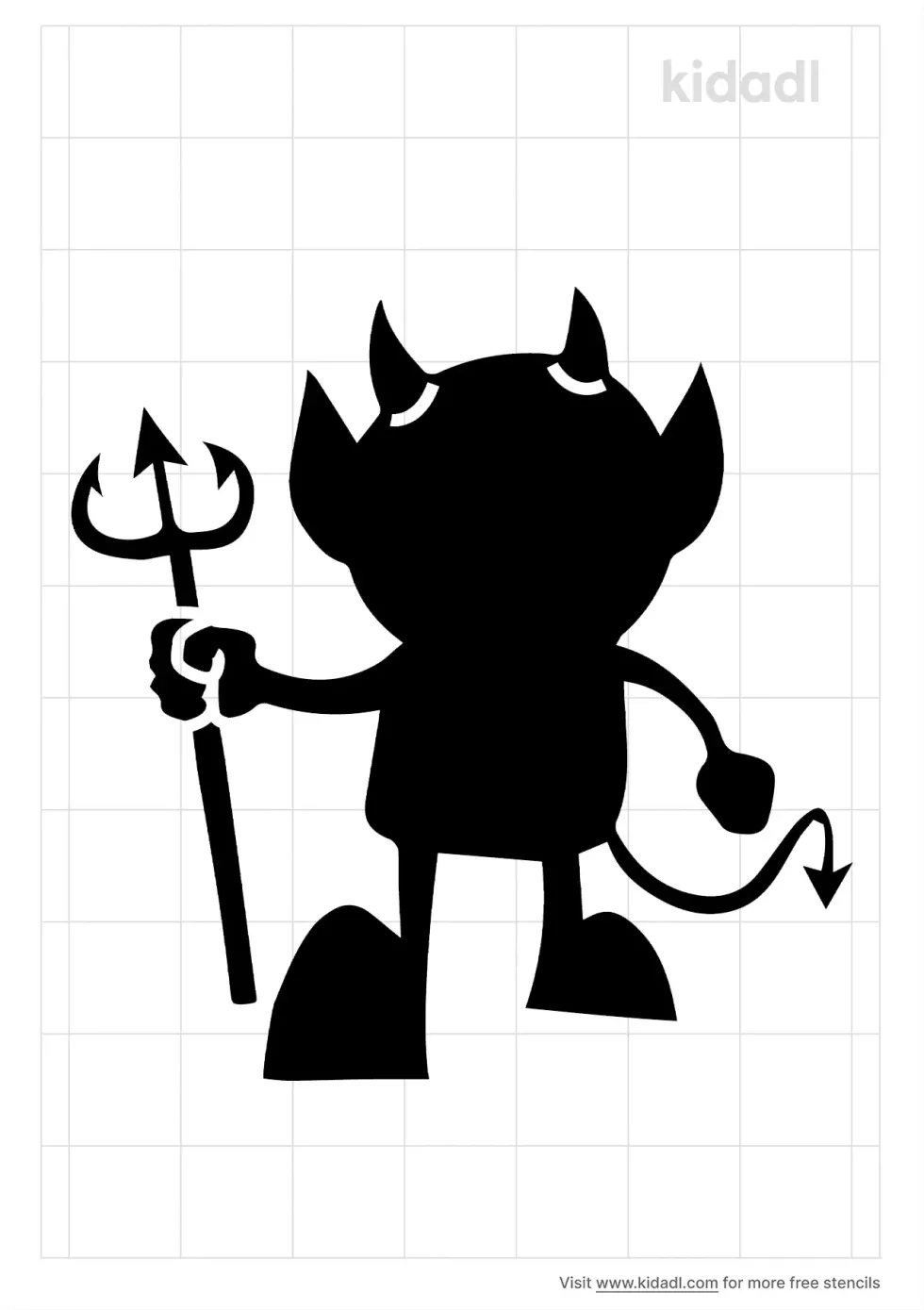 Dancing Devil Stencil