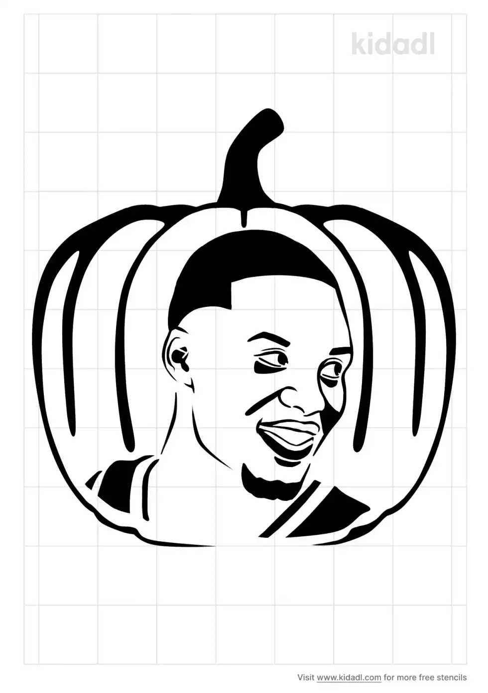 Damian Lillard Stencil