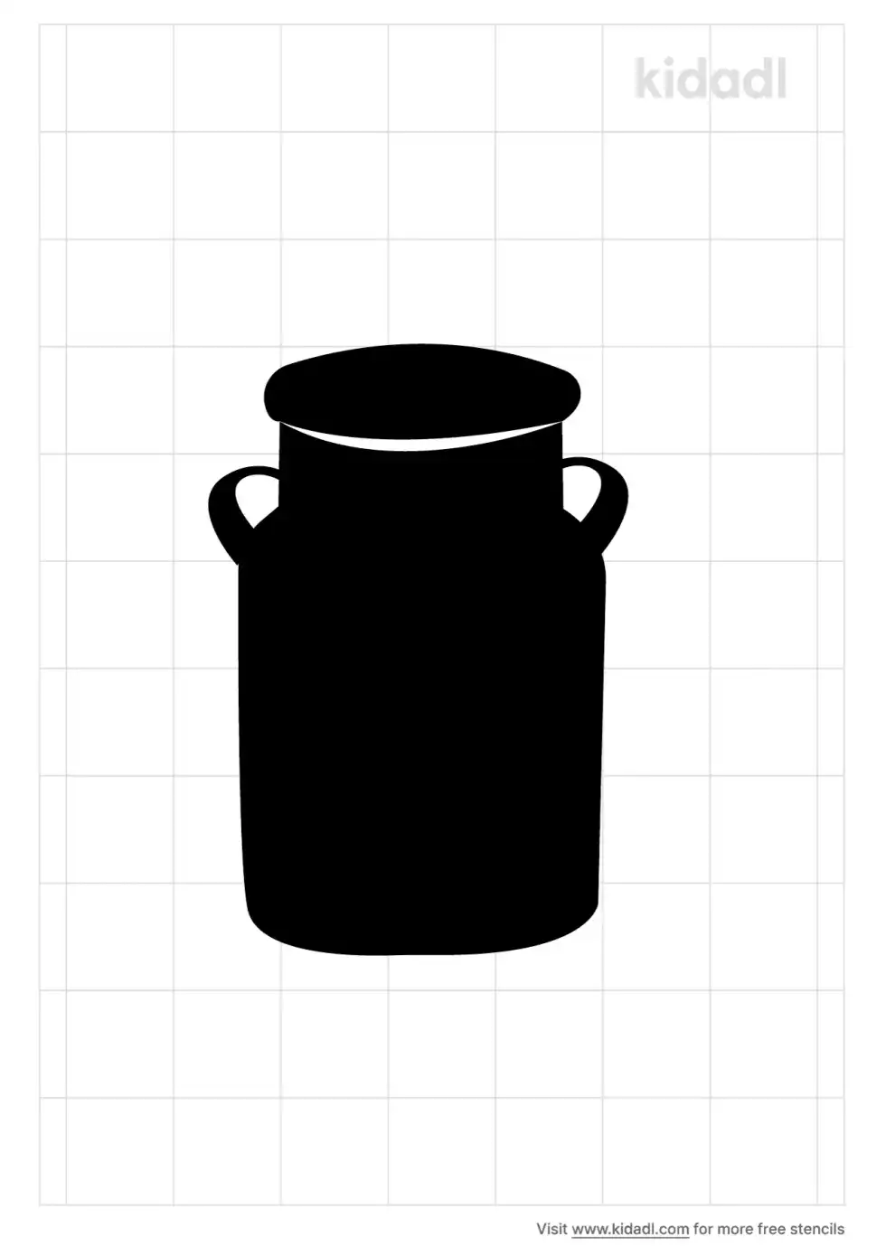 Dairy Can Stencil