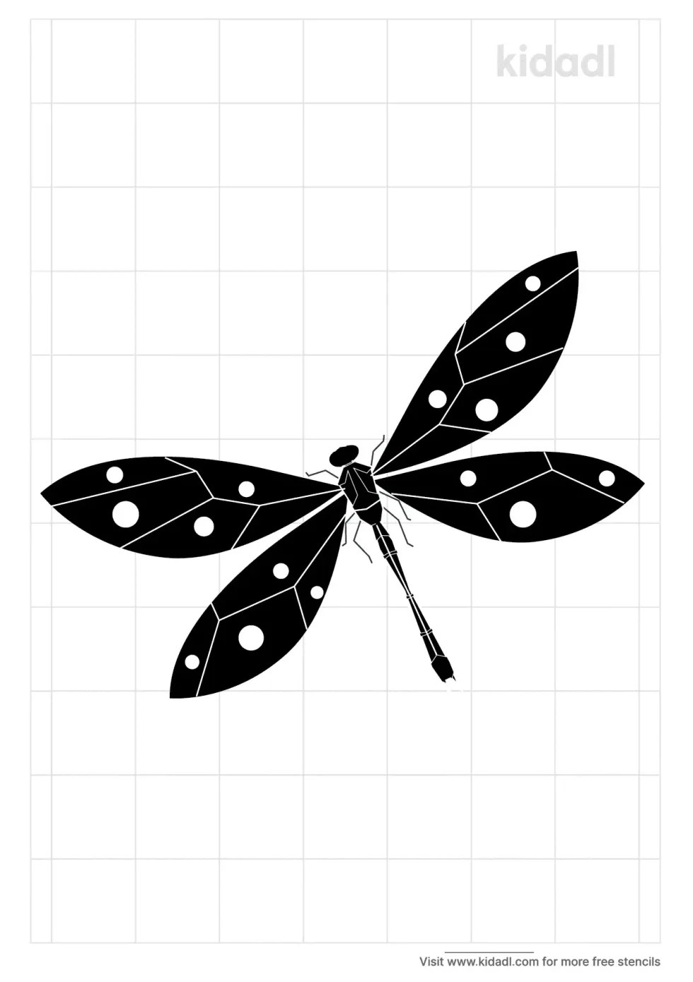 Dainty Dragonfly Stencil