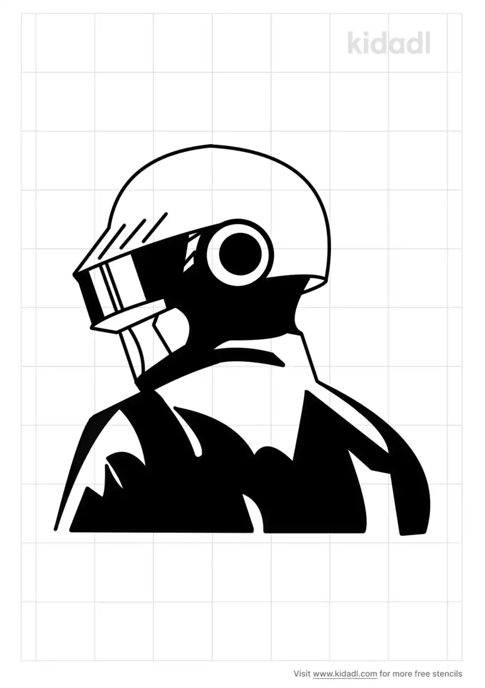 Daft Punk Stencil
