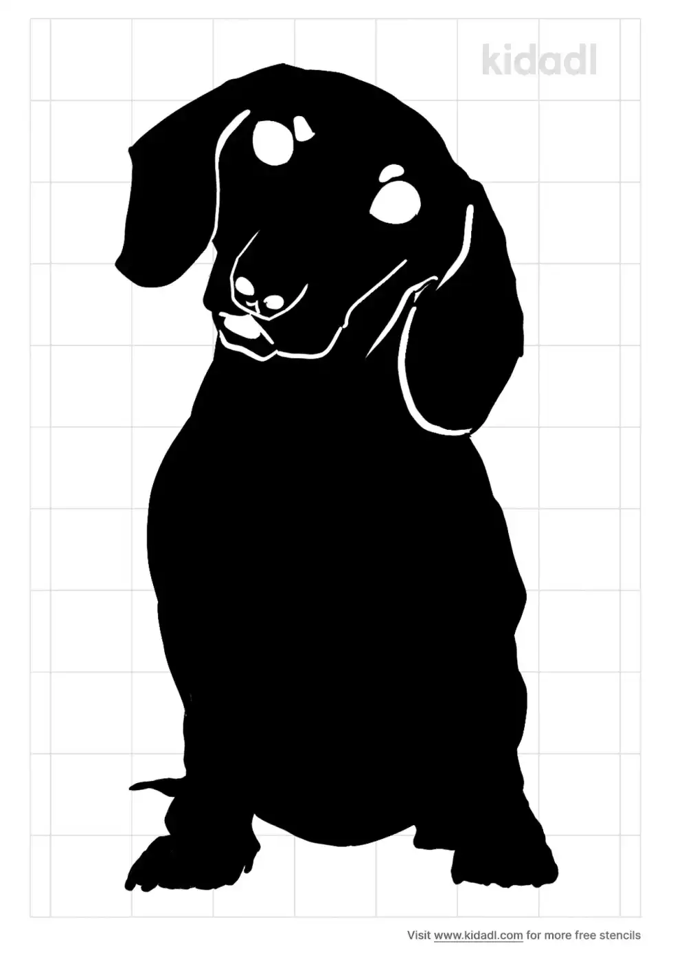 Dachshund Dog Stencil