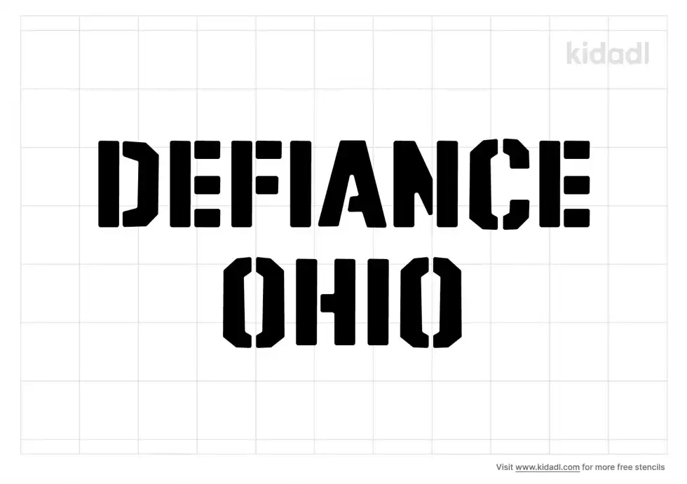Defiance Ohio Stencil