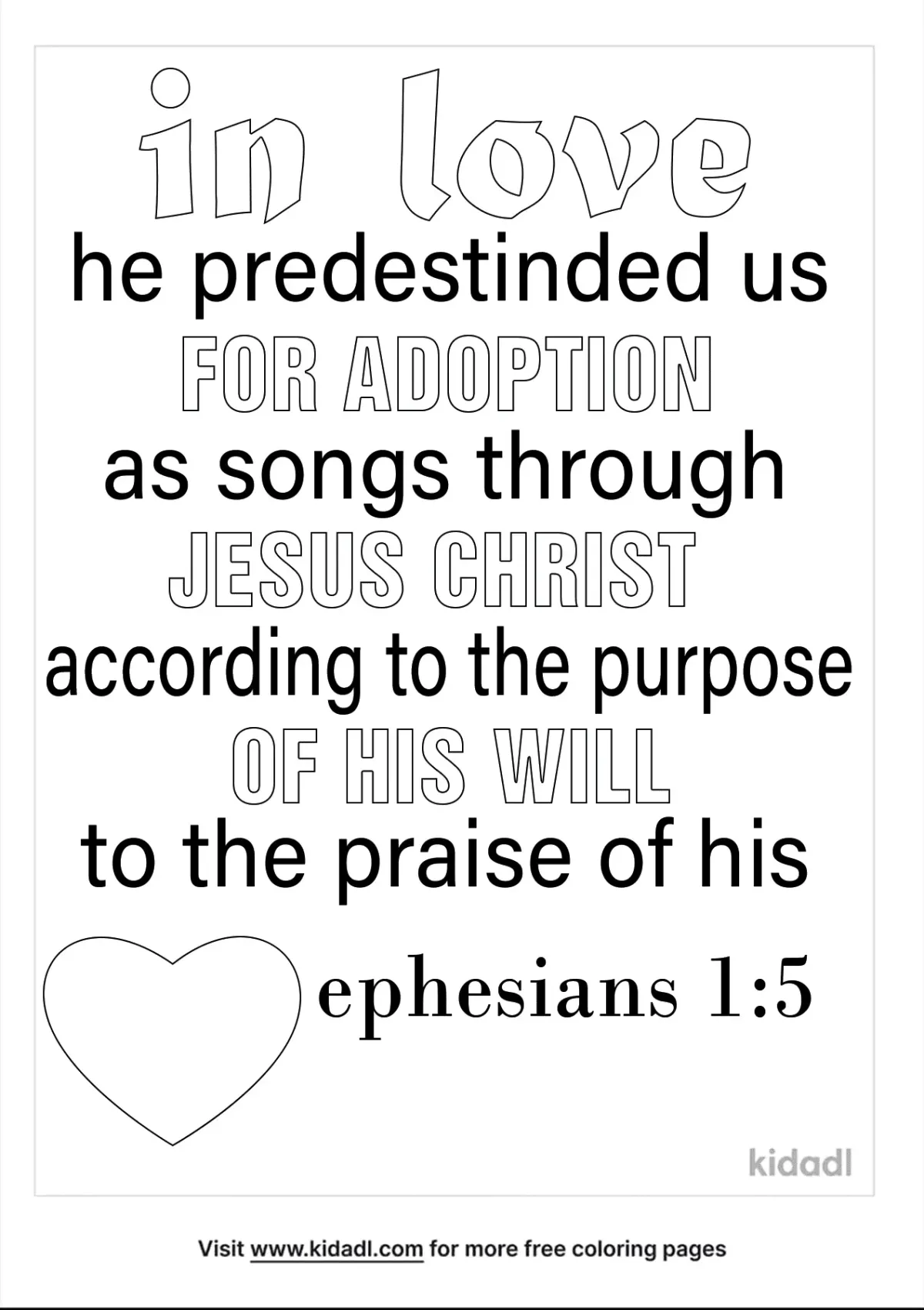 Ephesians 1:5