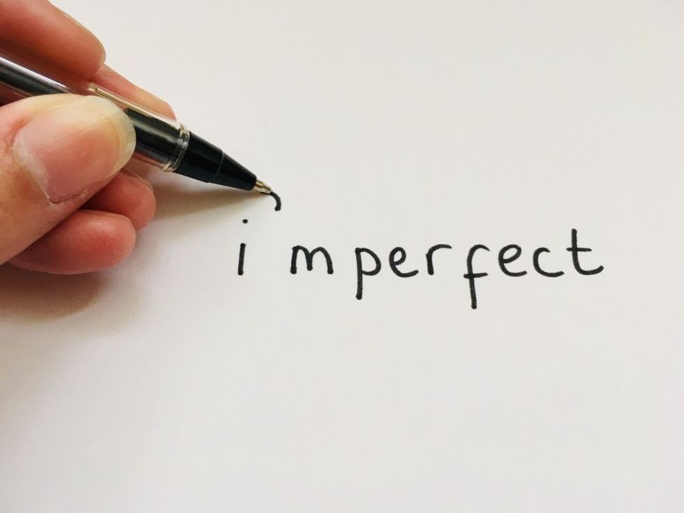 Imperfect wrote with an apostrophe to say I’m perfect