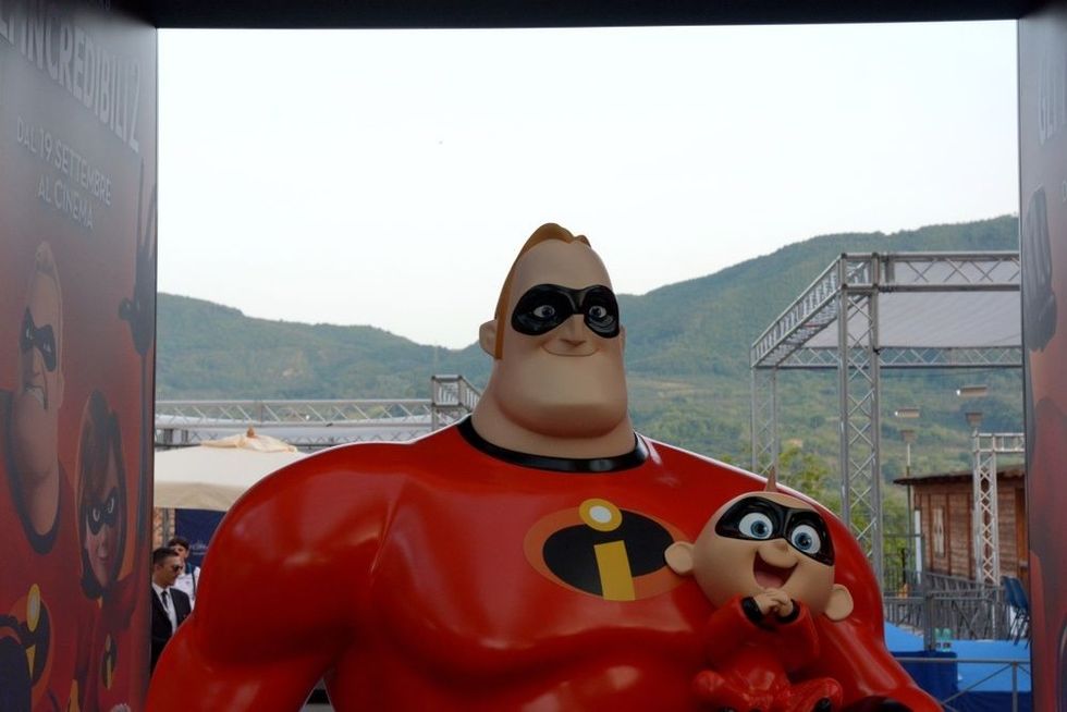 Incredibles main character in red dress
